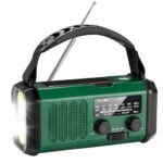 Noodradio FM Pro - 20.000 mAh powerbank - Handzwengel - Zonne-energie