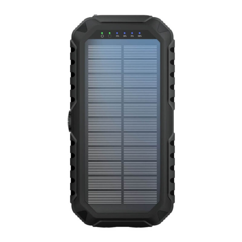 Powerbank – 20.000 mAh – Handslinger – Zonnepaneel