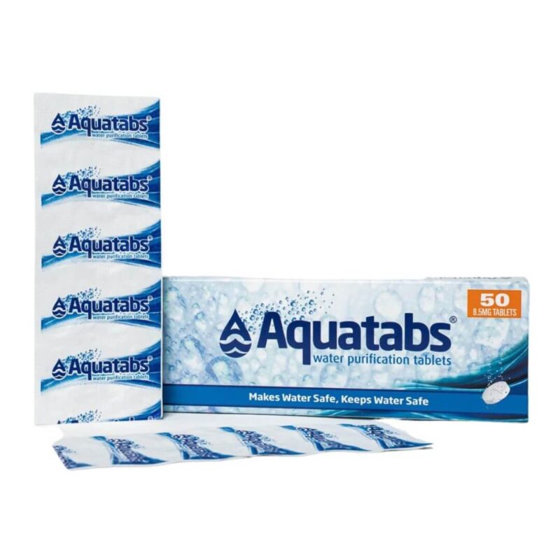 Waterzuiveringstabletten – Aquatabs – 50 stuks Waterzuiveringstabletten – Aquatabs – 50 stuks