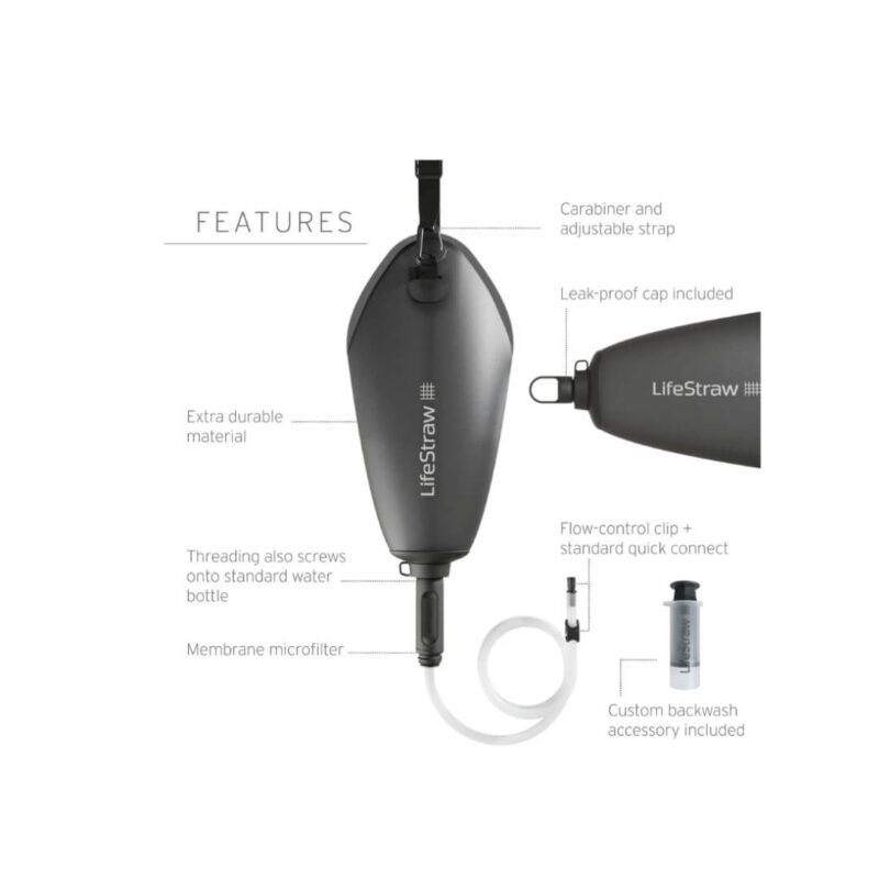 Waterfilter blaas – Lifestraw Peak Compact Gravity Filter – 3 liter