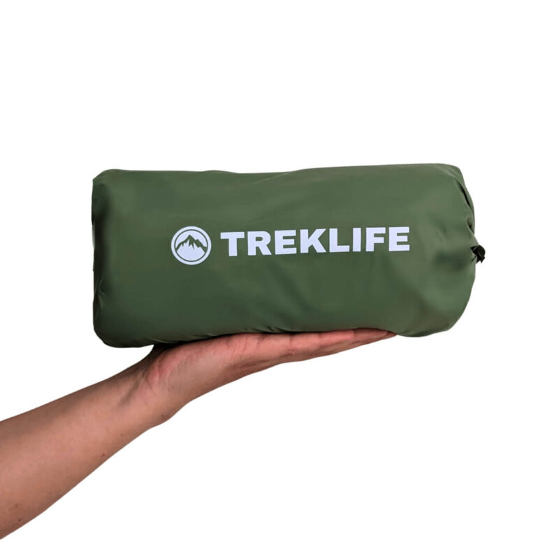 Slaapmat - Treklife CloudPad - Ingebouwde voetpomp - Groen